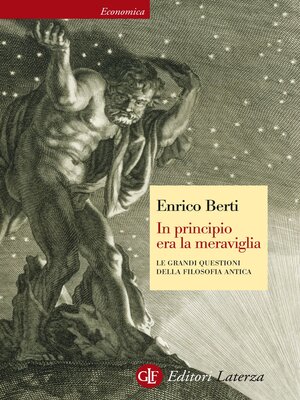 cover image of In principio era la meraviglia